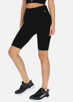 High Waist Rib Seamless Short Tights