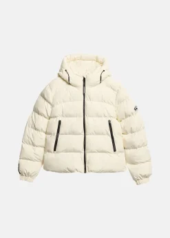Hooded Sports Puffer Jacket