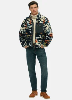PRINTED FLEECE ZIP THRU