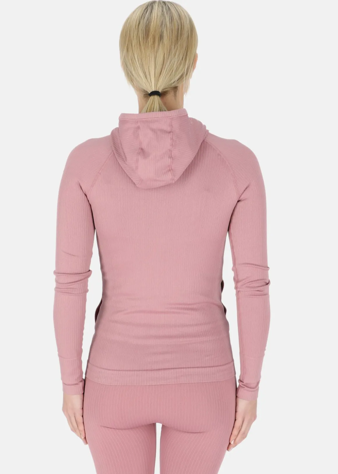 Ribbed Seamless Fullzip Hood W