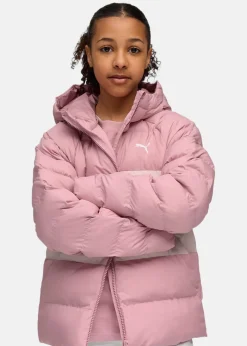 Synthetic Hooded Puffer Jacket