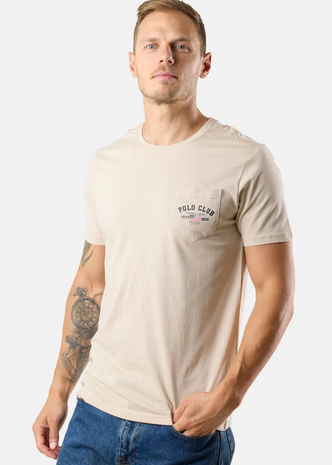 Texas Tee (Bröstficka)