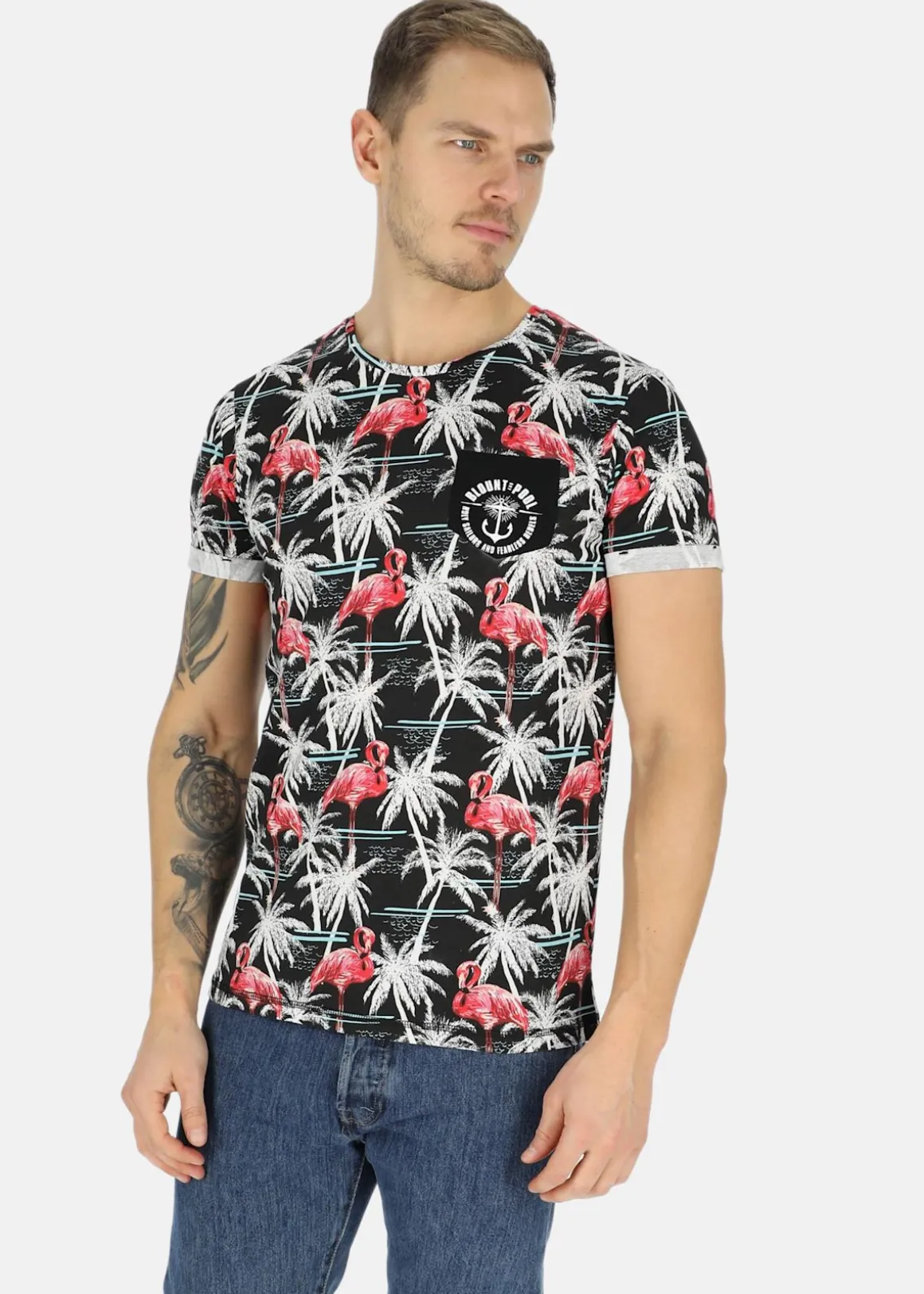 Tropical Pocket Tee