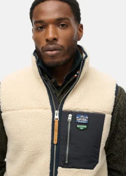 VINTAGE RETRO FLEECE GILET