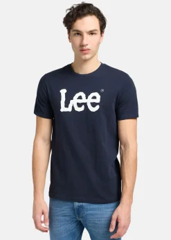 WOBBLY_LOGO_TEE NAVY_DROP