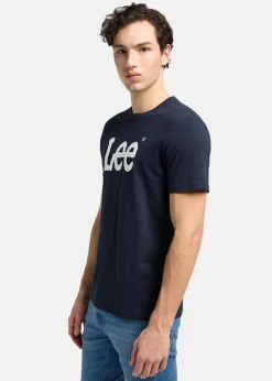 WOBBLY_LOGO_TEE NAVY_DROP