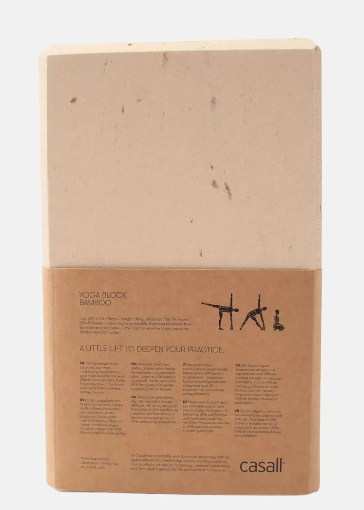 Yoga block bamboo